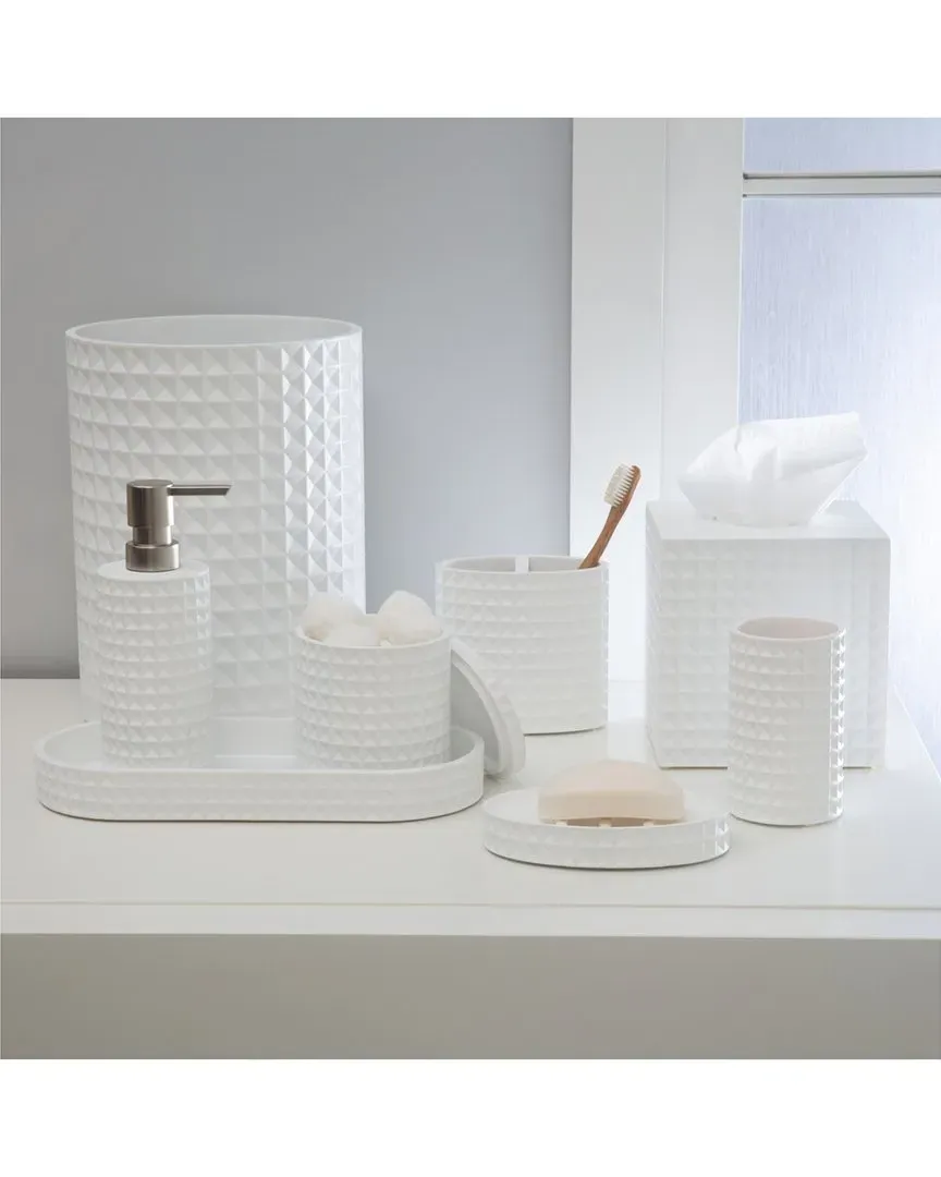 Braemar 8pc Bath Countertop Set - White, Resin image