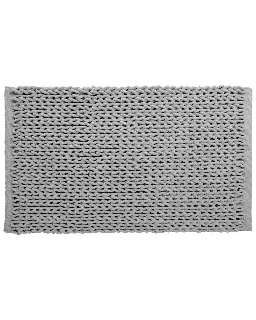 Braided Bath Mat - Grey image