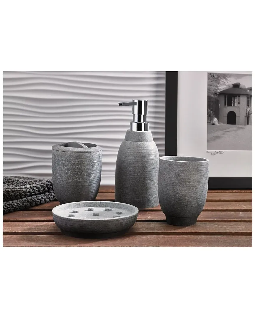 Greystone Bath Collection Set - Grey, Resin image