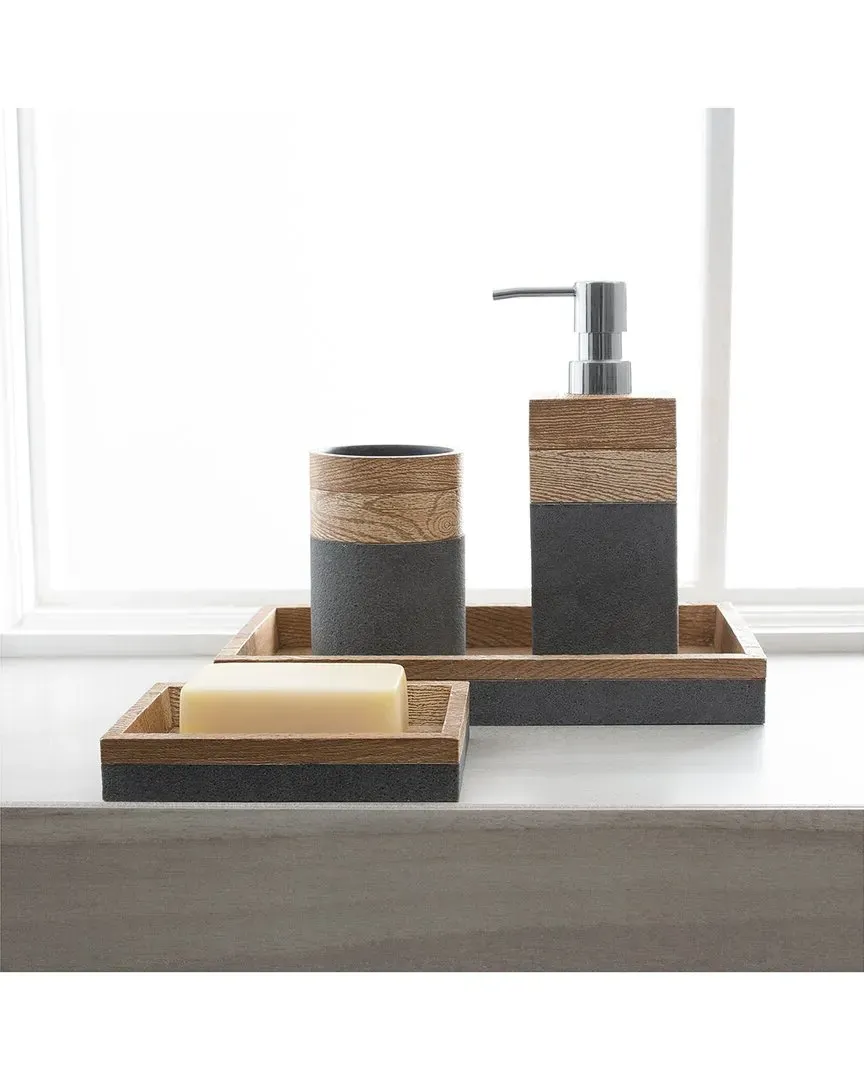 Kenora Bath Countertop 4pc Set - Grey