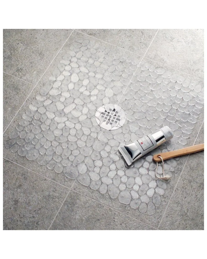 Pebble Stall Size Mat Set of 2 - Clear, PVC image