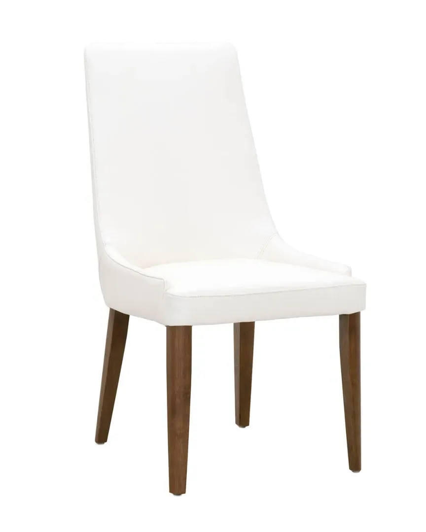 Aurora Dining Chairs Set of 2 - Alabaster, Top Grain Leather image