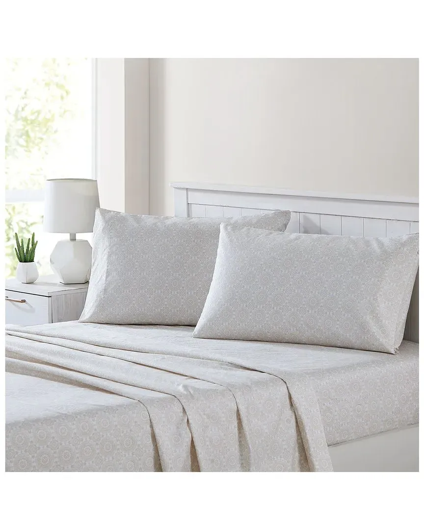 Abella 4pc Sheet Set - Cream, Microfiber image