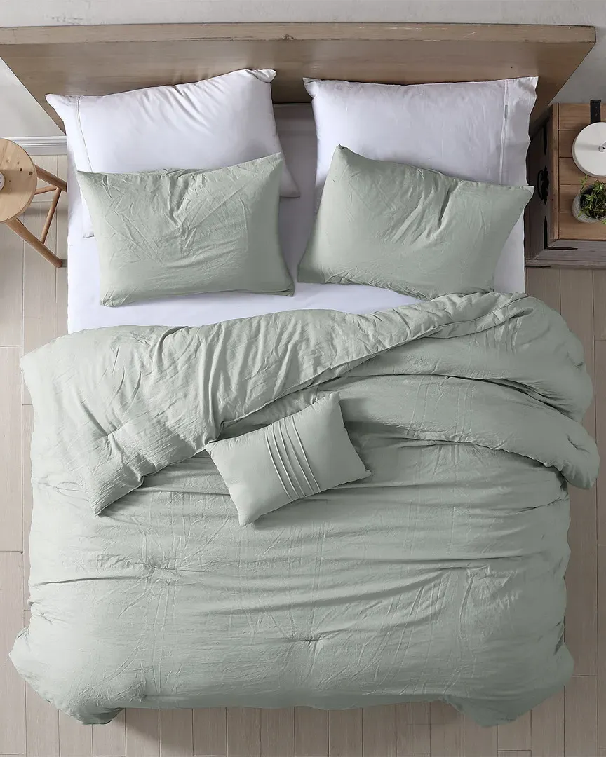 Beck 4-Piece Comforter Set - Spa, Microfiber