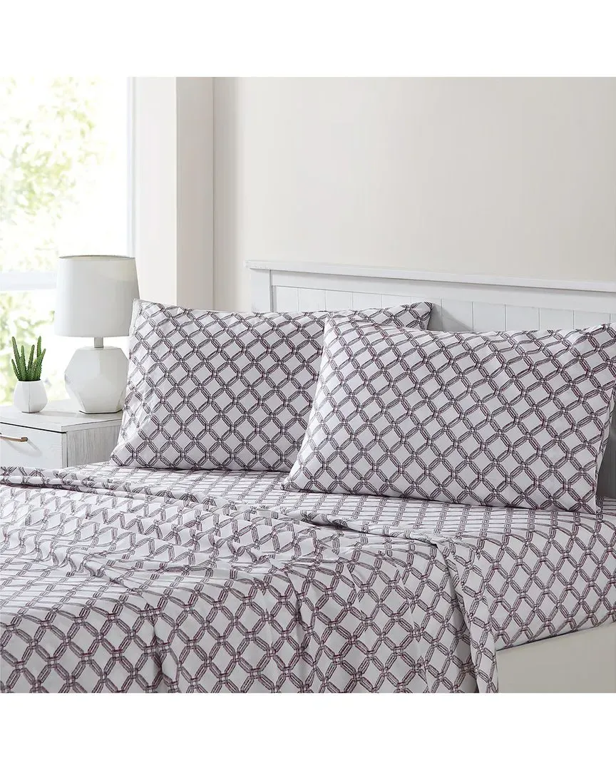 Cara 4pc Sheet Set - White, Microfiber