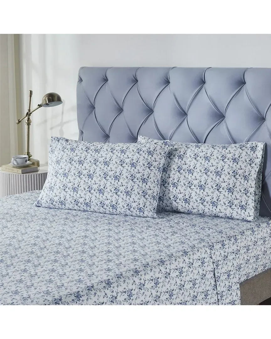 Cotton Flannel Sheet Set - Blue