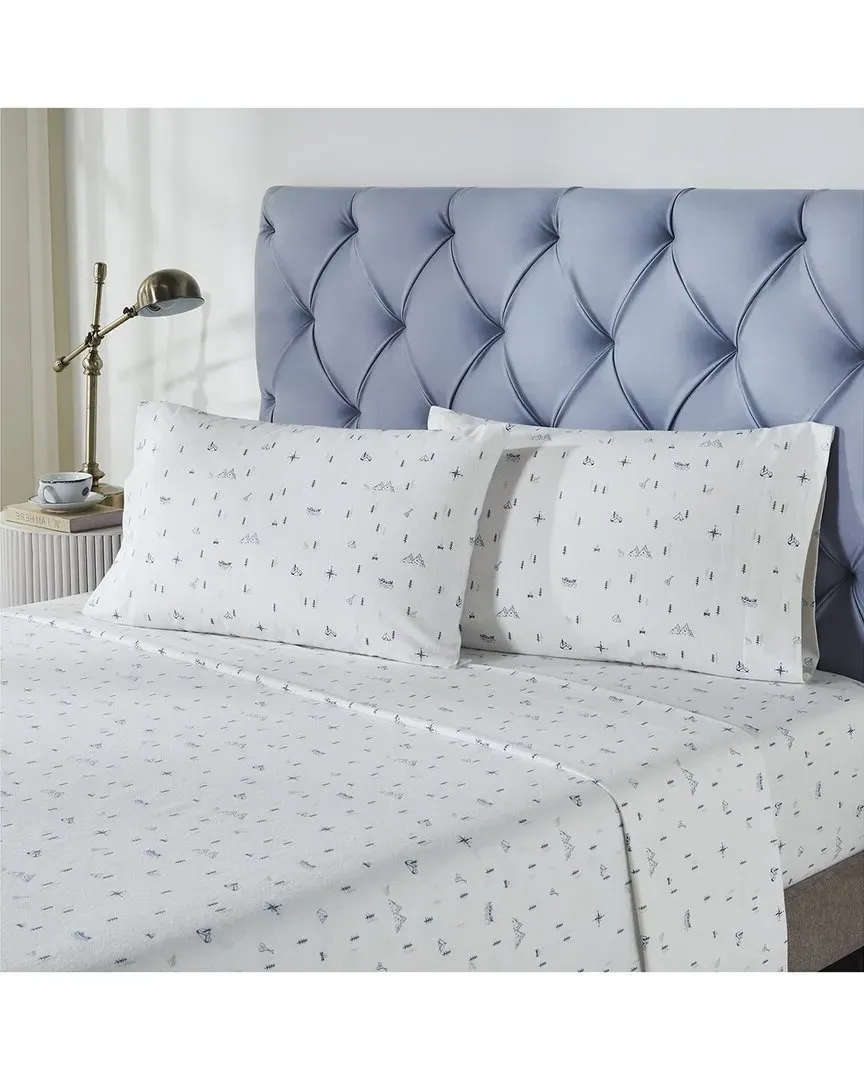 Cotton Flannel Sheet Set - White