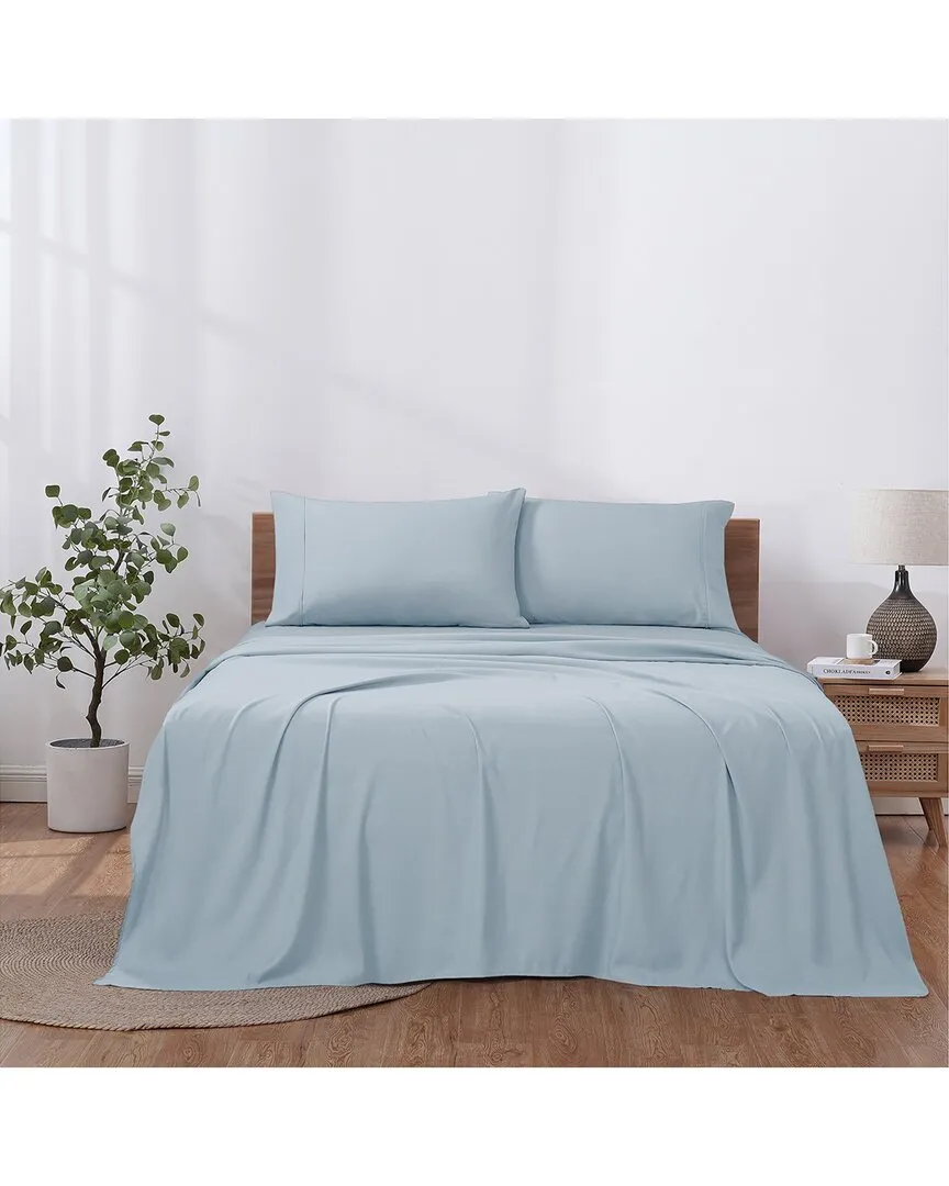 Solid Easy Care Microfiber Sheet Set - Blue