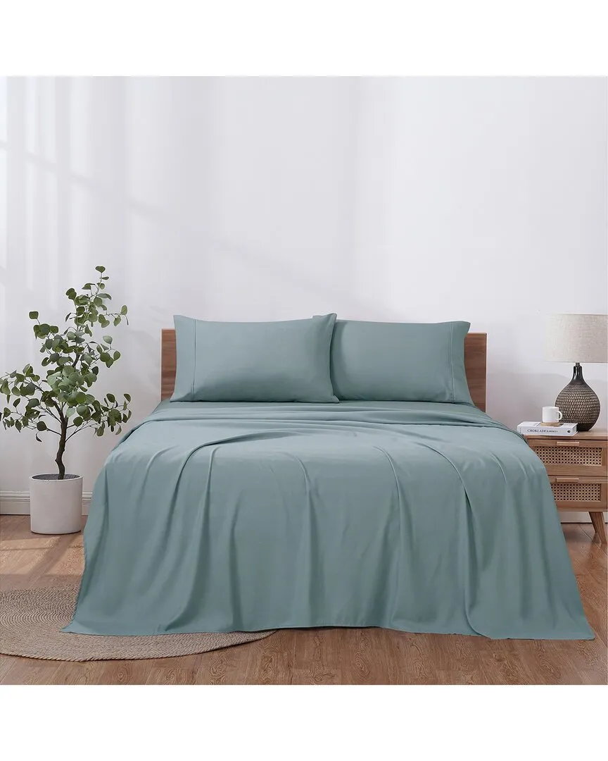 Solid Easy Care Microfiber Sheet Set - Blue