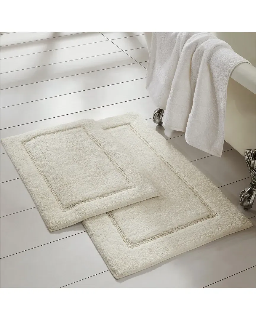 Solid Loop Bath Mat Set - Ivory, Cotton image