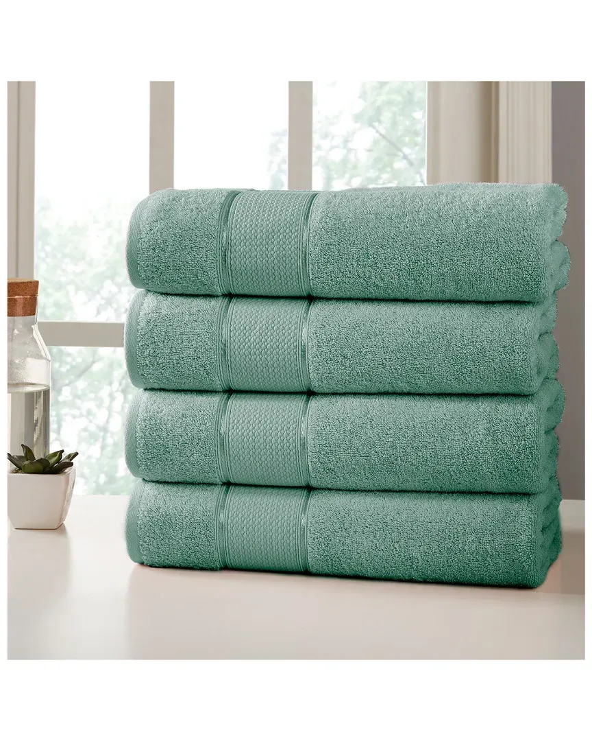 SpunLoft Set of 4 Bath Sheets - Eucalyptus, Cotton
