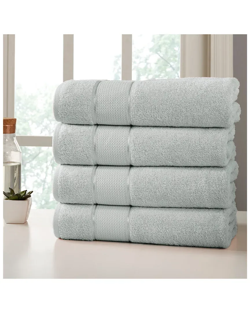 SpunLoft Set of 4 Bath Sheets - Grey, Cotton