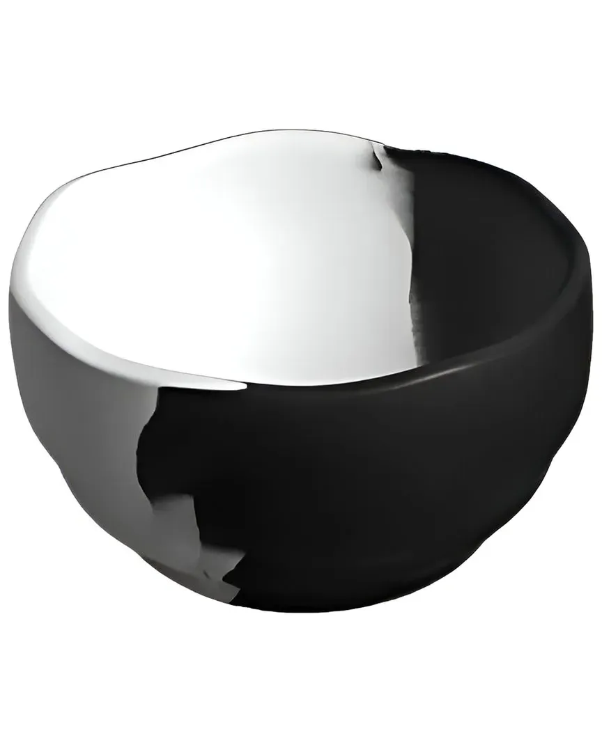 Small Wavy Bowl - Duo Black/White, Resin