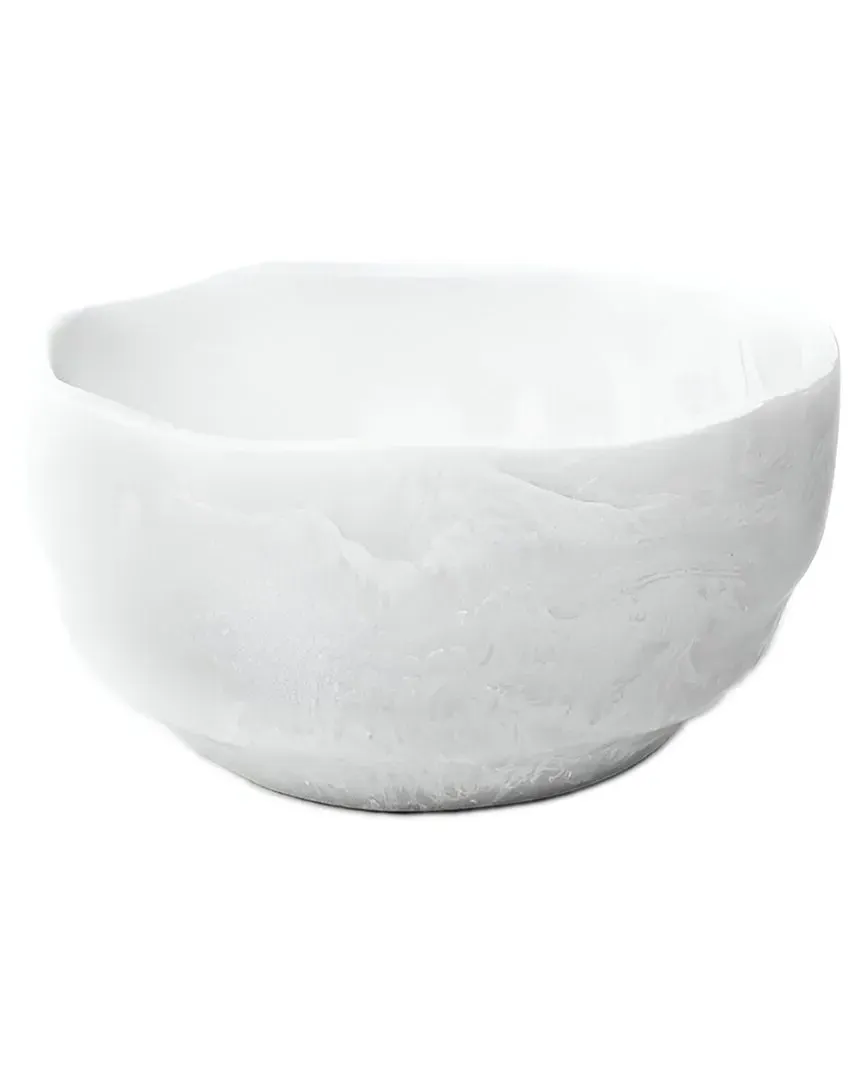 Small Wavy Bowl - White, Resin