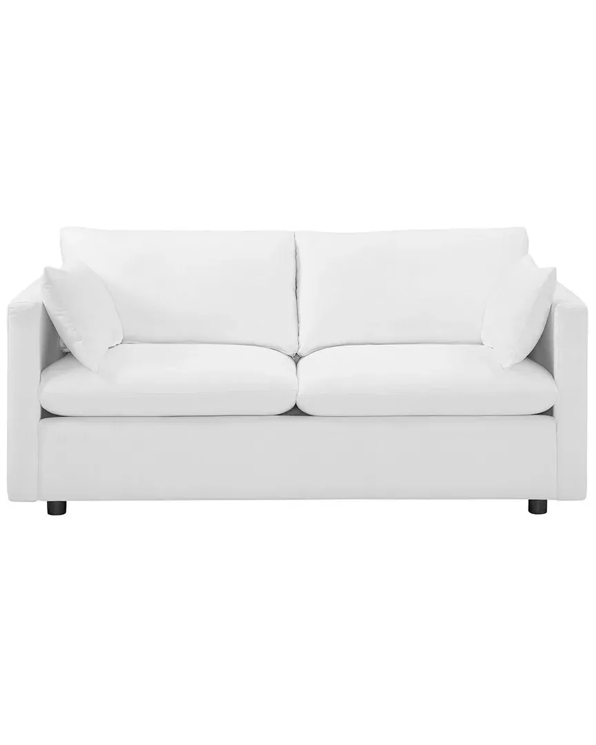 Activate Upholstered Fabric Sofa - White image
