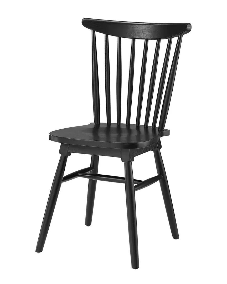 Amble Dining Side Chair - Black, Elm Wood image