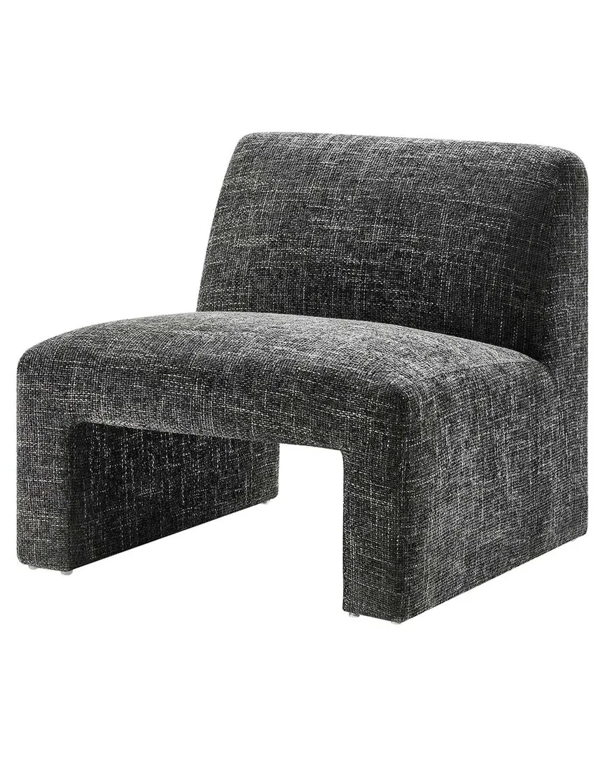 Amita Chenille Upholstered Accent Chair - Black image