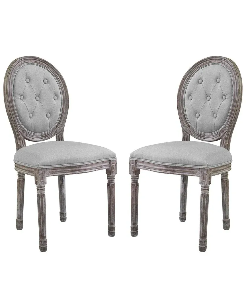 Arise Upholstered Dining Chair Set - Light Gray image