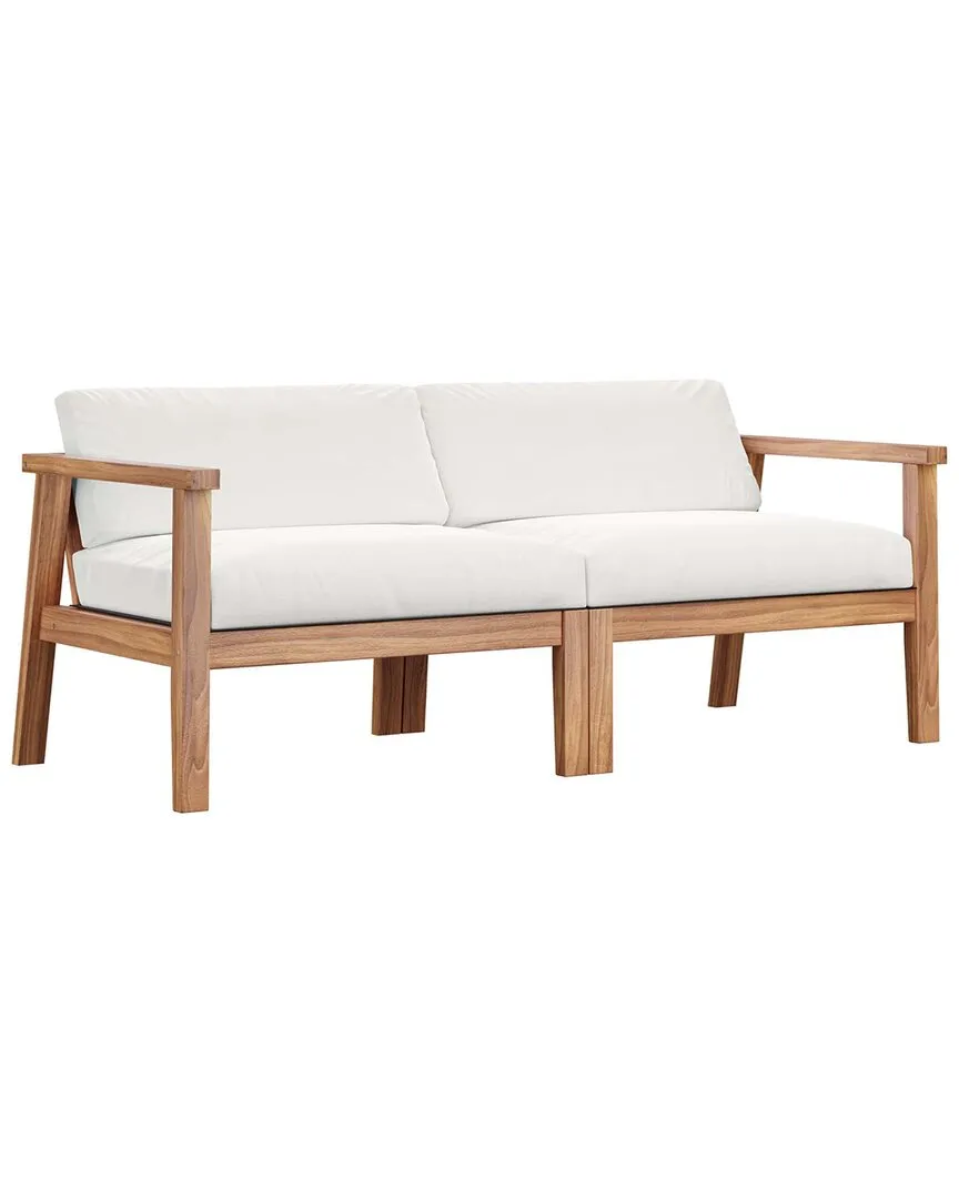 Bayport 2-Seater Patio Loveseat - Brown, Teak