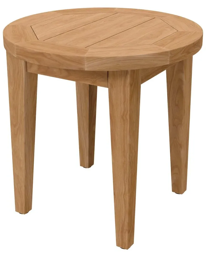 Brisbane Square Outdoor Side Table - Brown, Teak image
