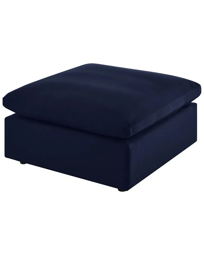 Commix Sunbrella Outdoor Patio Ottoman - Blue image