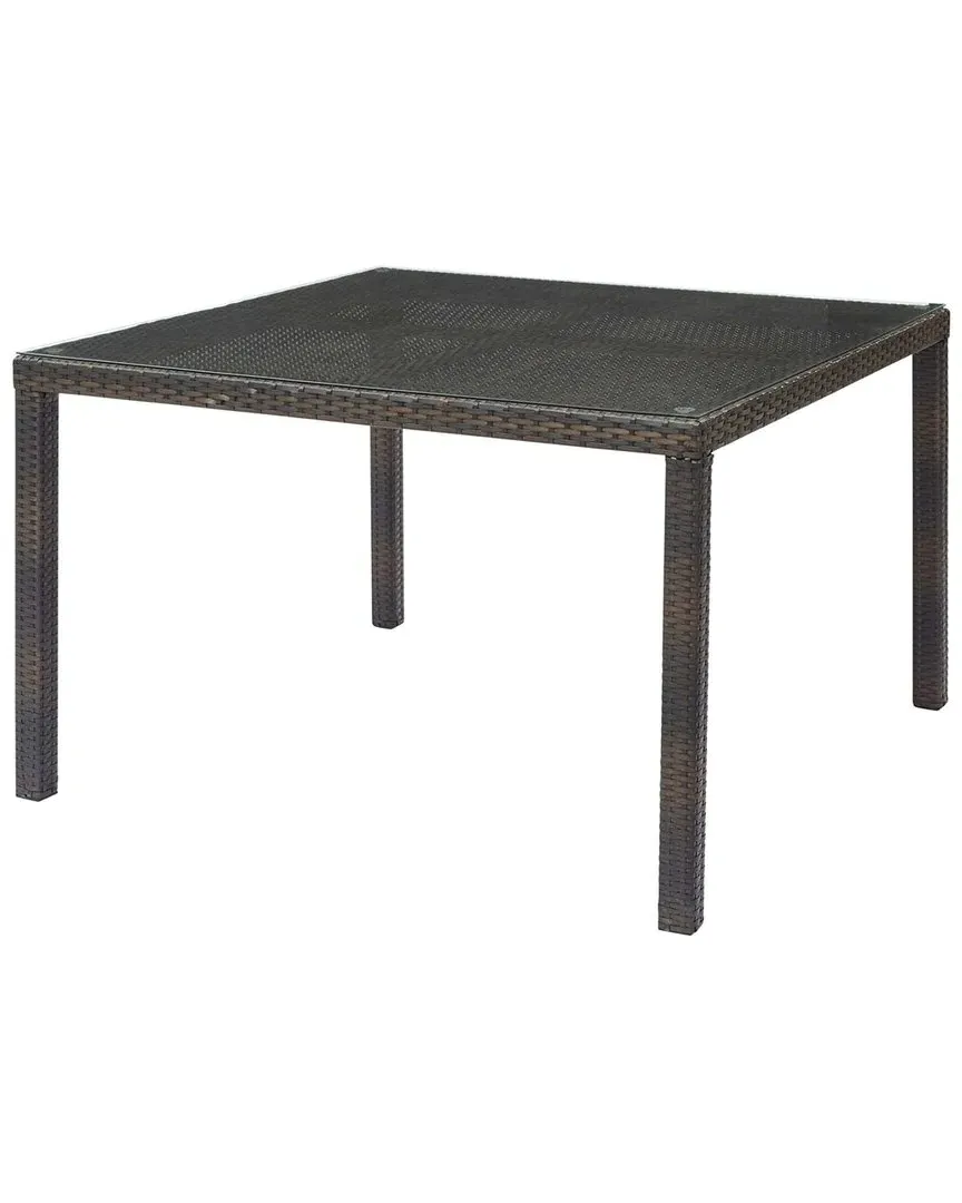 Conduit 47in Square Outdoor Dining Table - Wicker Rattan image