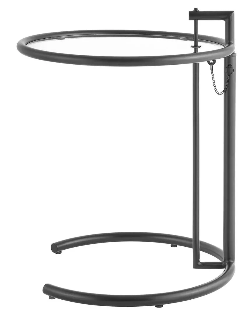 Eileen Grey C-Shaped Side Table - Black, Metal image