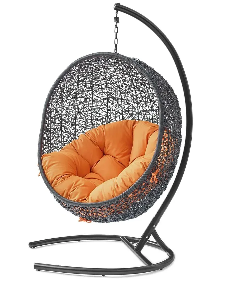 Encase Swing Outdoor Patio Lounge Chair - Orange image