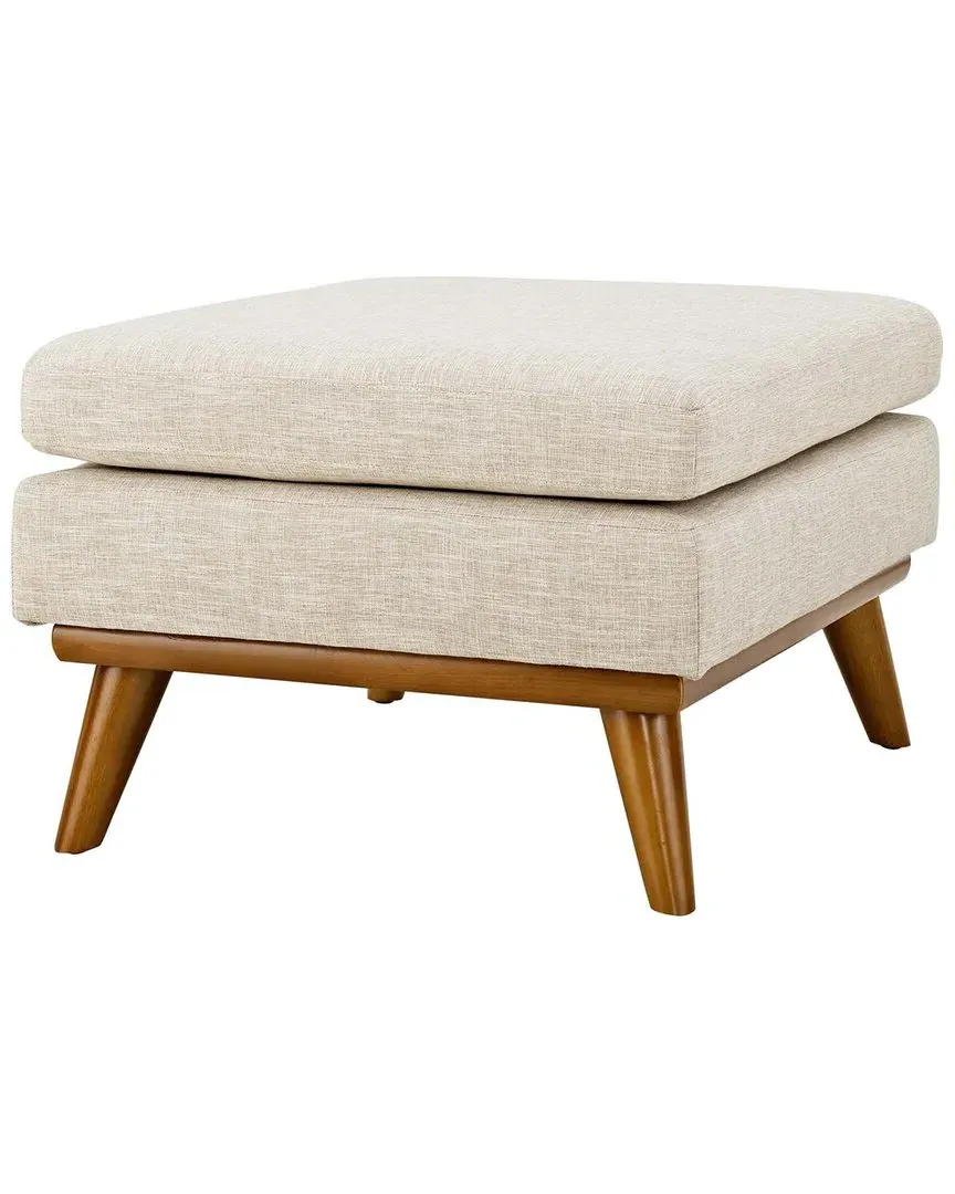 Engage Upholstered Fabric Ottoman - Beige image