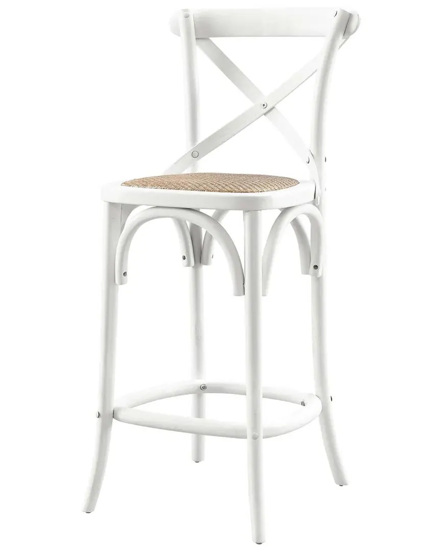 Gear Counter Stool - White, Elm