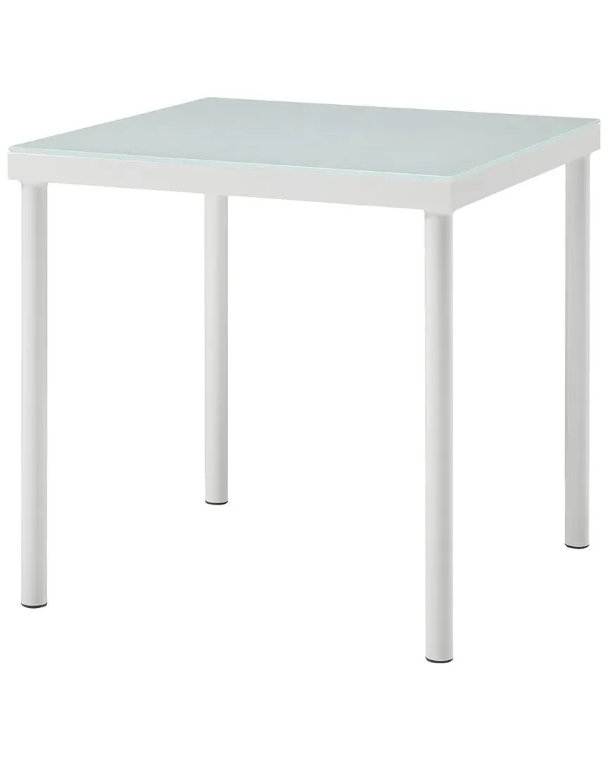 Harmony Outdoor Patio Side Table - White, Aluminum image