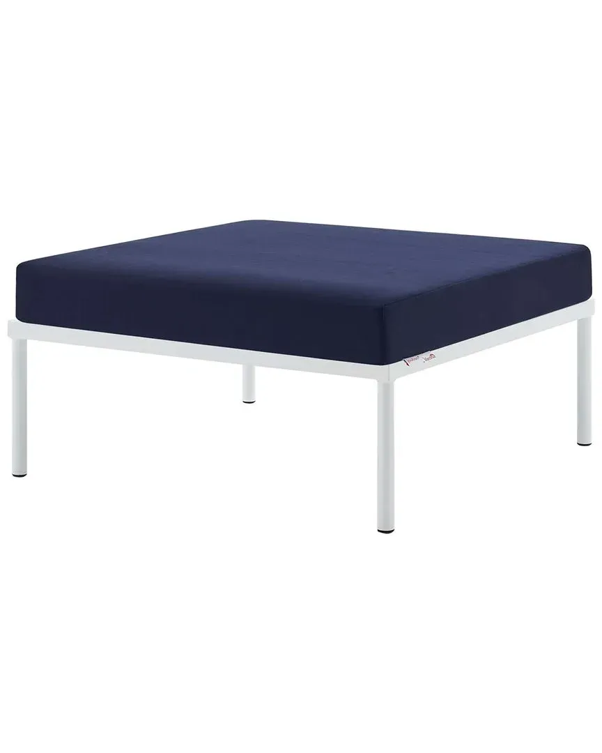 Harmony Sunbrella Ottoman - Blue, Aluminum image