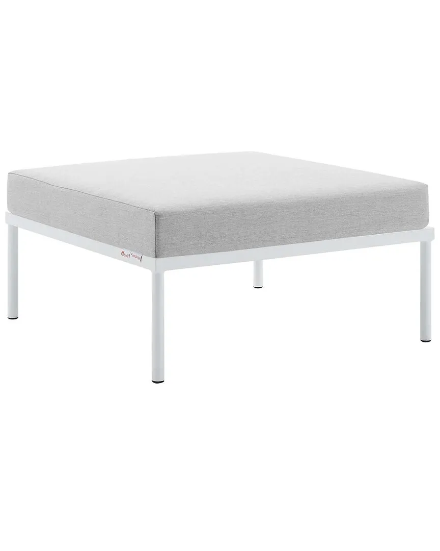 Harmony Sunbrella Ottoman - Grey, Aluminum