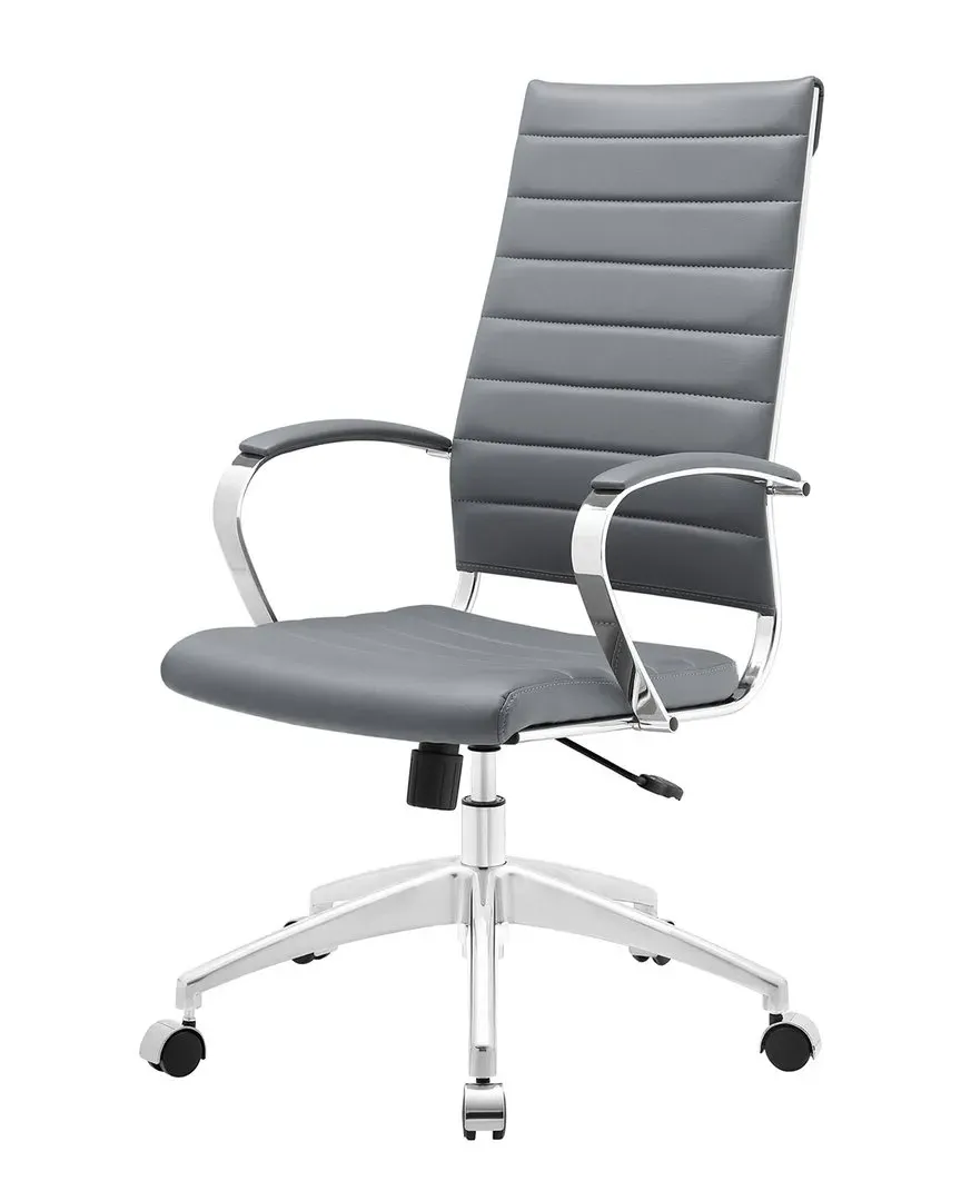 Jive Highback Office Chair - Grey, Vinyl