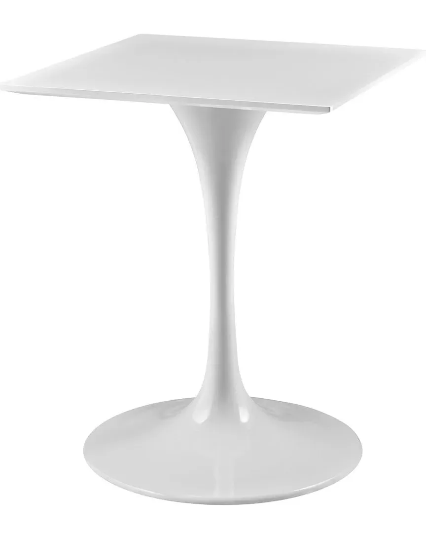 Lippa 24in Square Side Table - White, Wood image