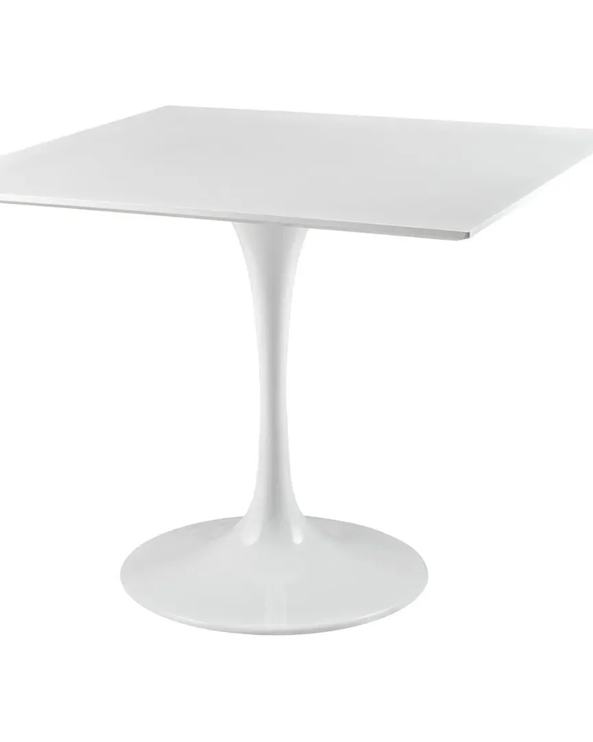 Lippa 36in Square Dining Table - White, Wood
