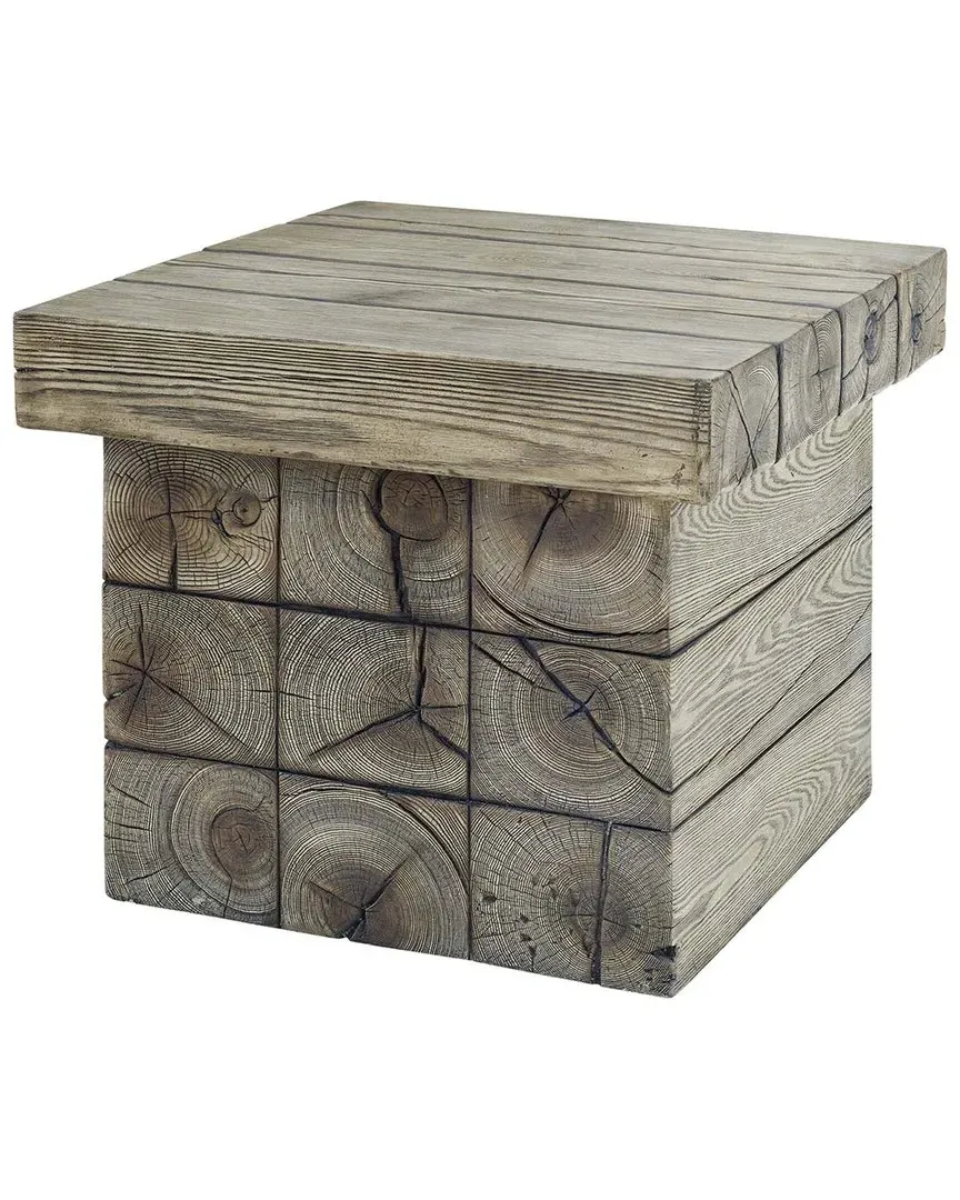 Manteo Outdoor Patio Side Table - Light Gray image