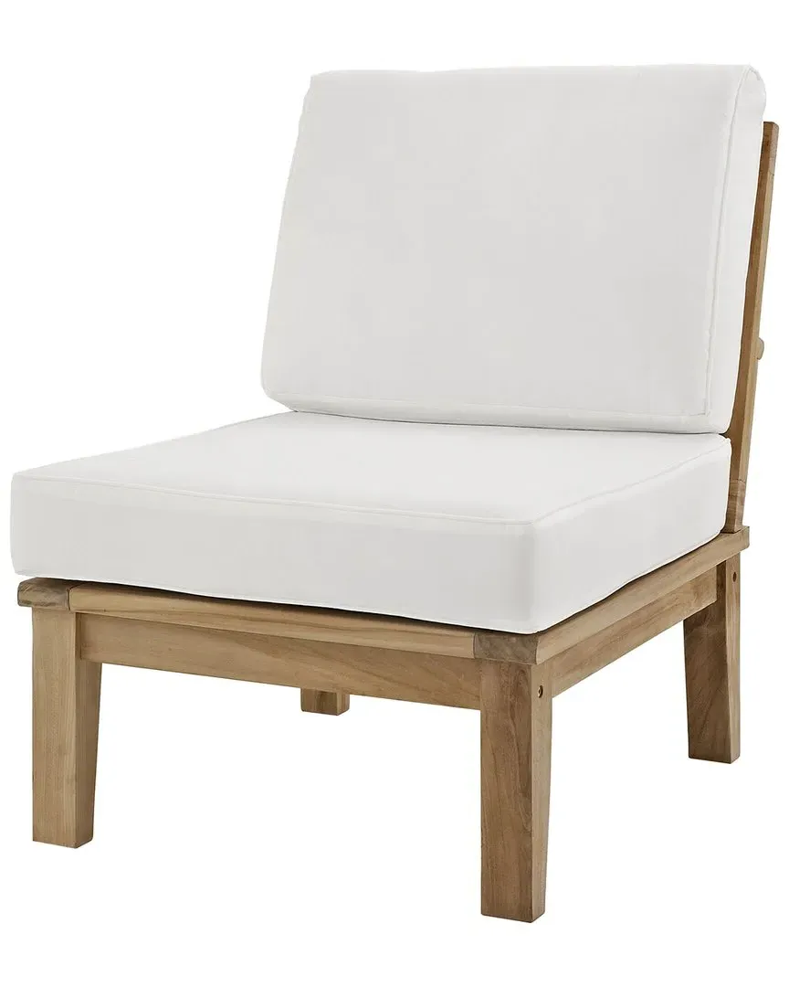 Marina Armless Outdoor Sofa - Natural, Teak Wood