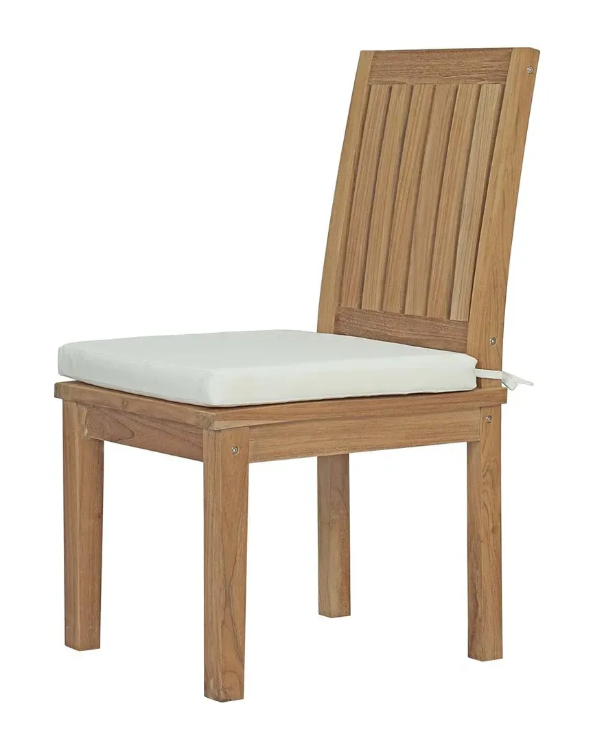 Marina Outdoor Dining Chair - Natural, Teak Wood image
