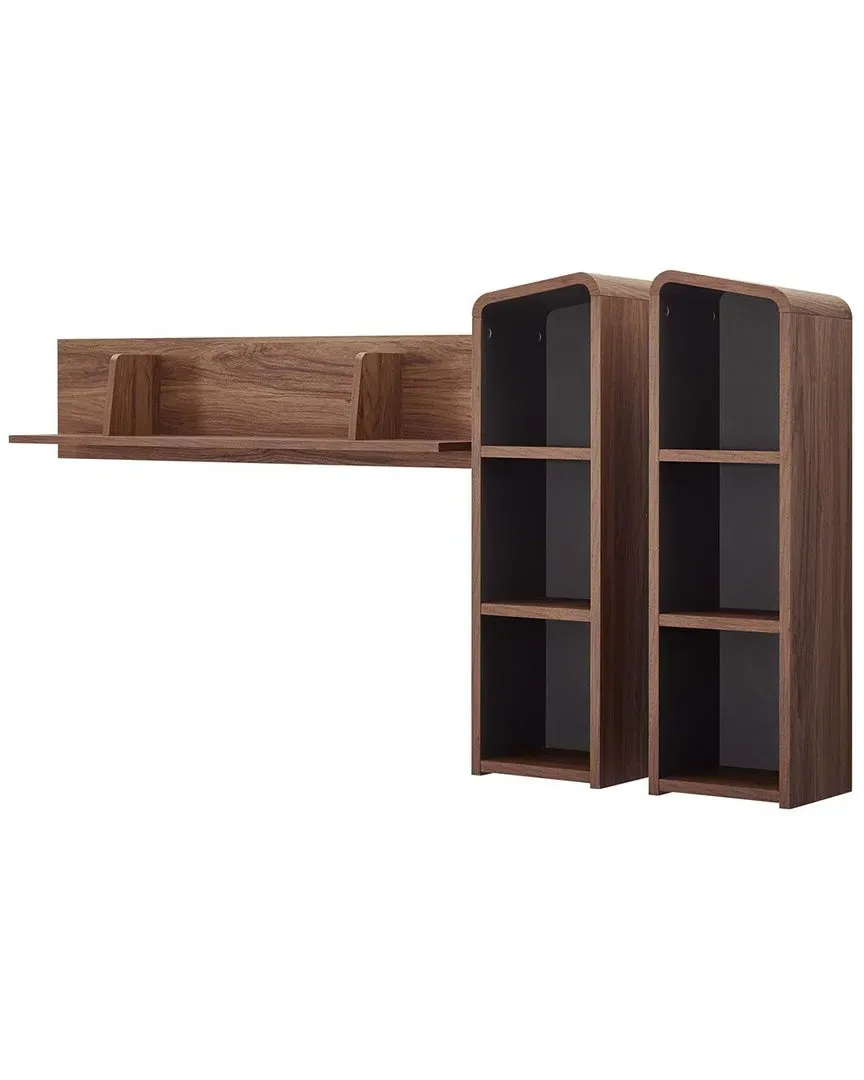 Omnistand Wall Mounted Shelves - Walnut Grey image