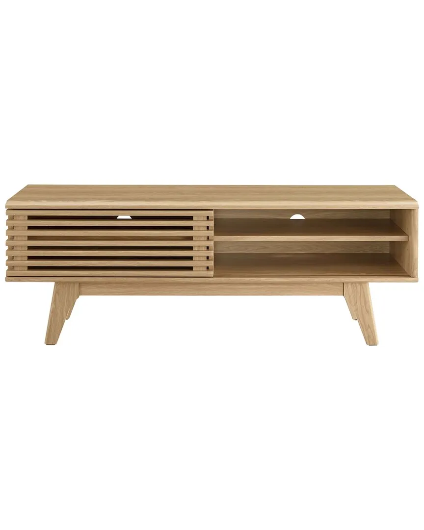 Render 48in TV Stand with Storage - Oak image