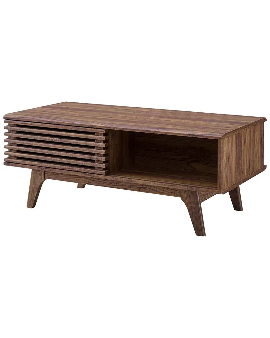 Render Coffee Table with Storage - Walnut image