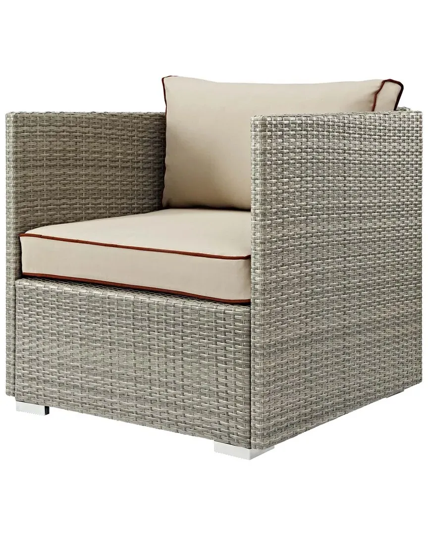 Repose Patio Armchair - Beige, Rattan