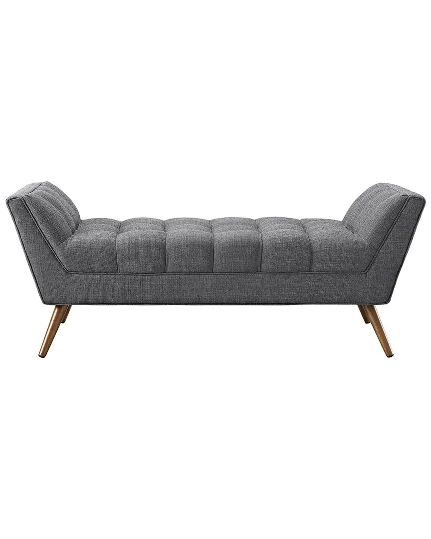 Response Medium Upholstered Fabric Bench - Grey image