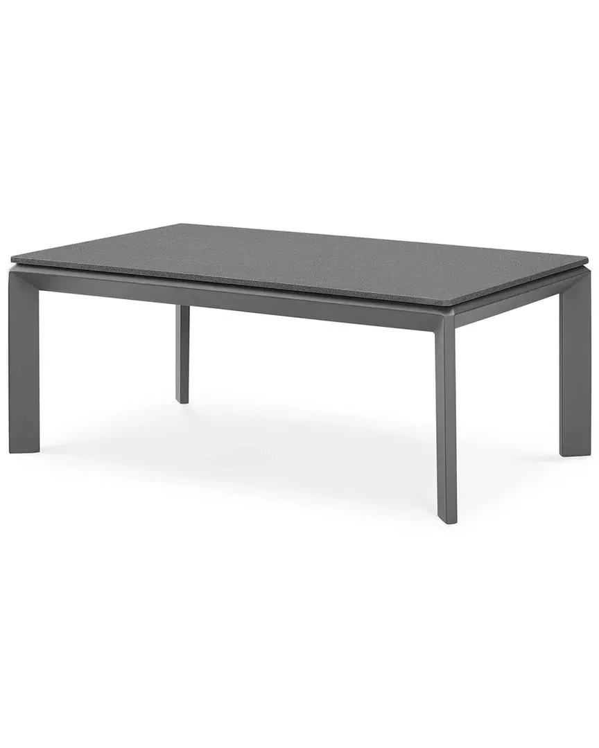 Riverside Aluminum Outdoor Coffee Table - Grey, Cement image
