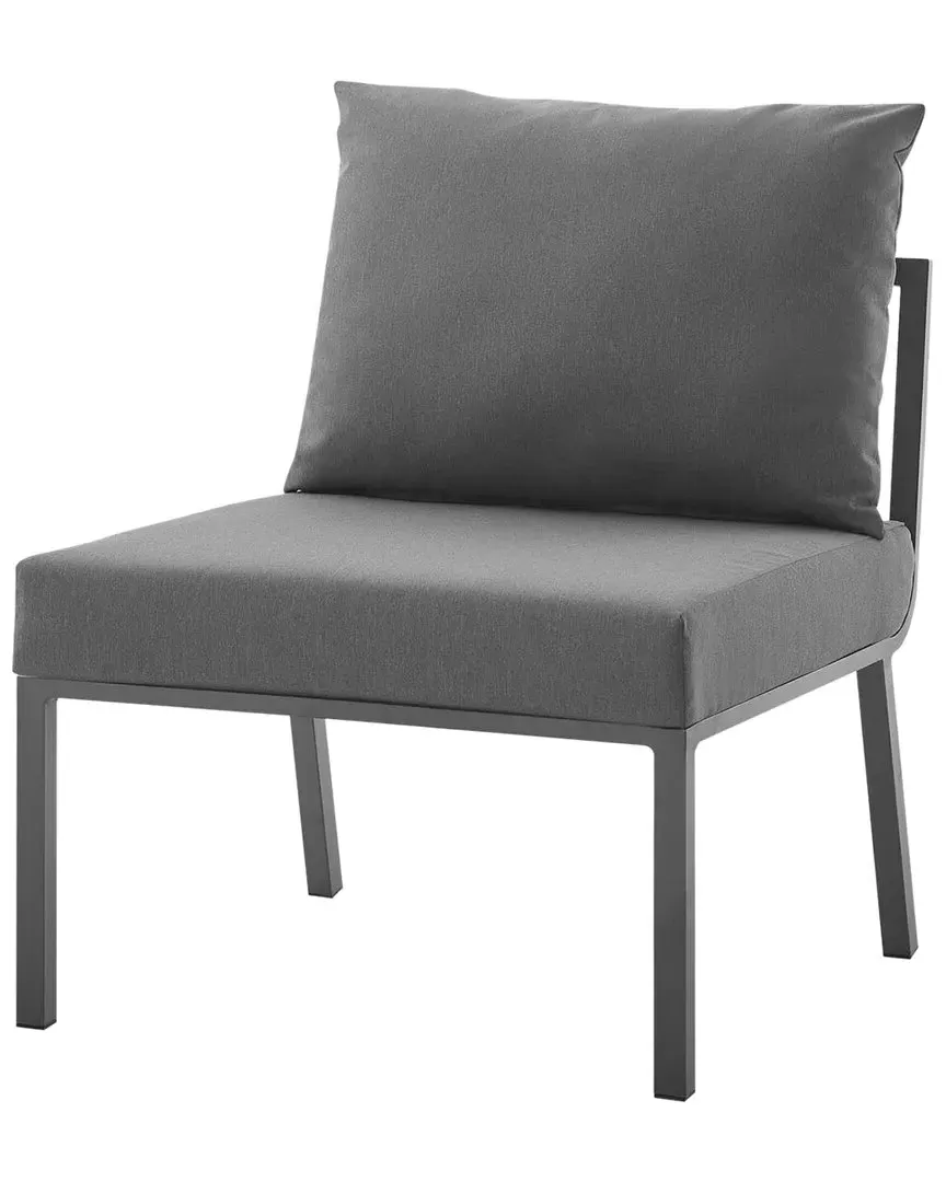 Riverside Armless Chair - Grey, Aluminum image