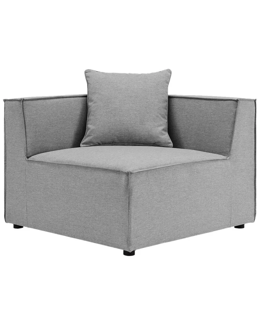 Saybrook Outdoor Sectional Corner Chair - Grey, Sunbrella
