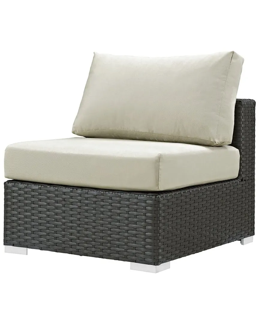 Sojourn Outdoor Patio Armless Chair - Canvas Antique Beige image