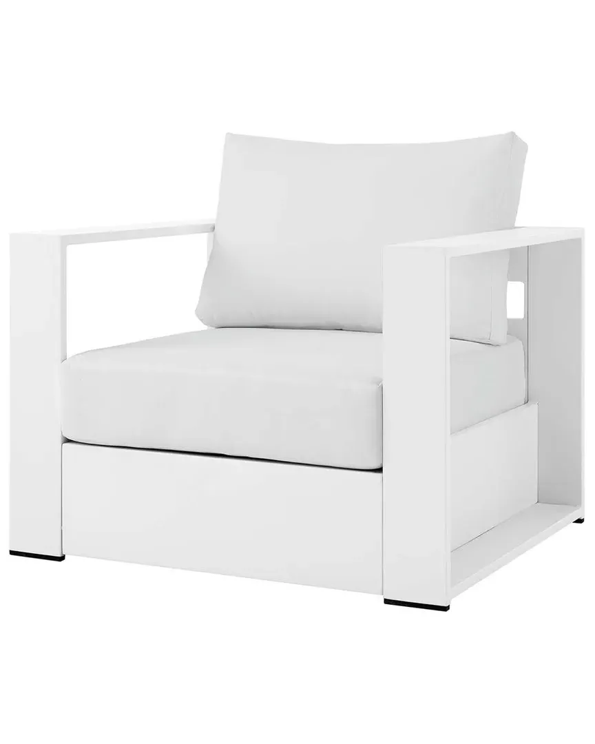 Tahoe Outdoor Armchair - White, Aluminum