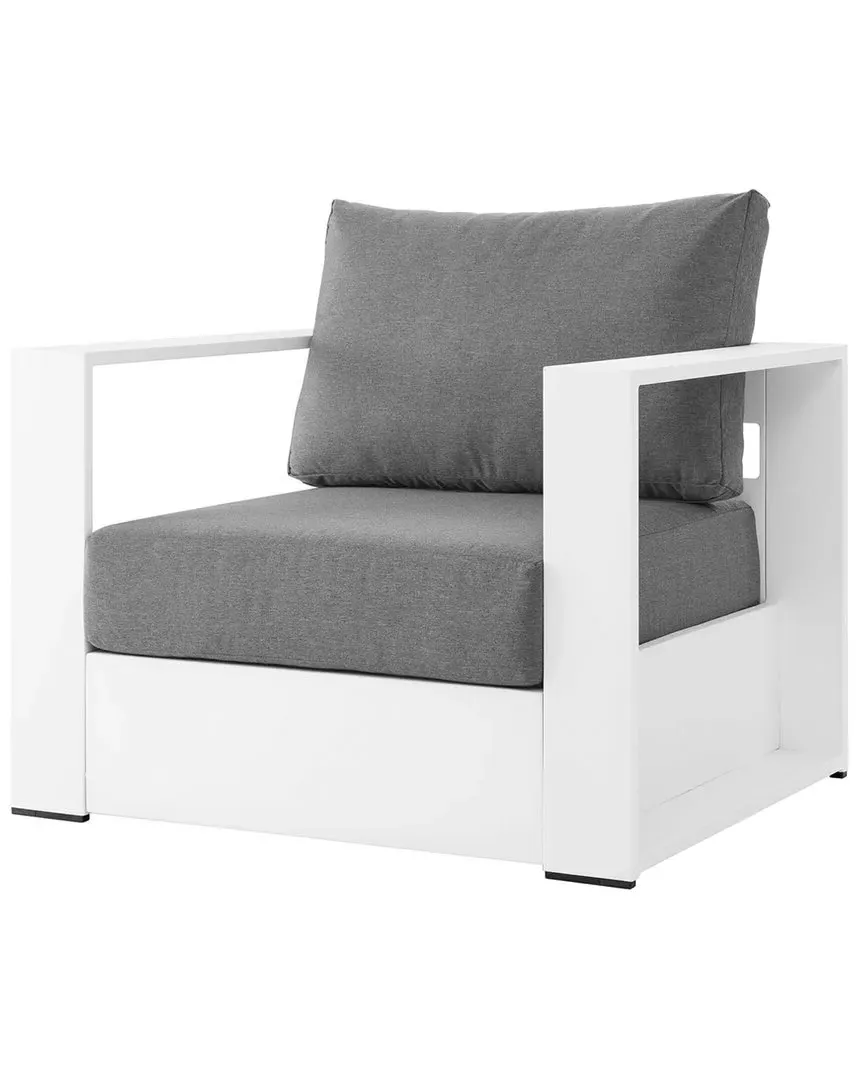 Tahoe Outdoor Armchair - White, Aluminum